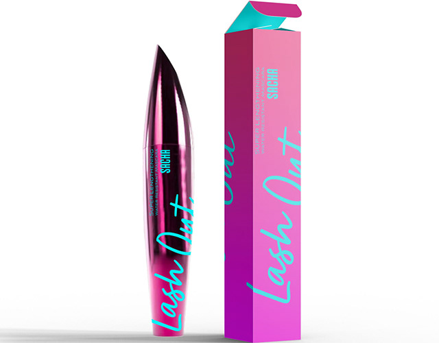 Sacha cosmetic packaging and vector design