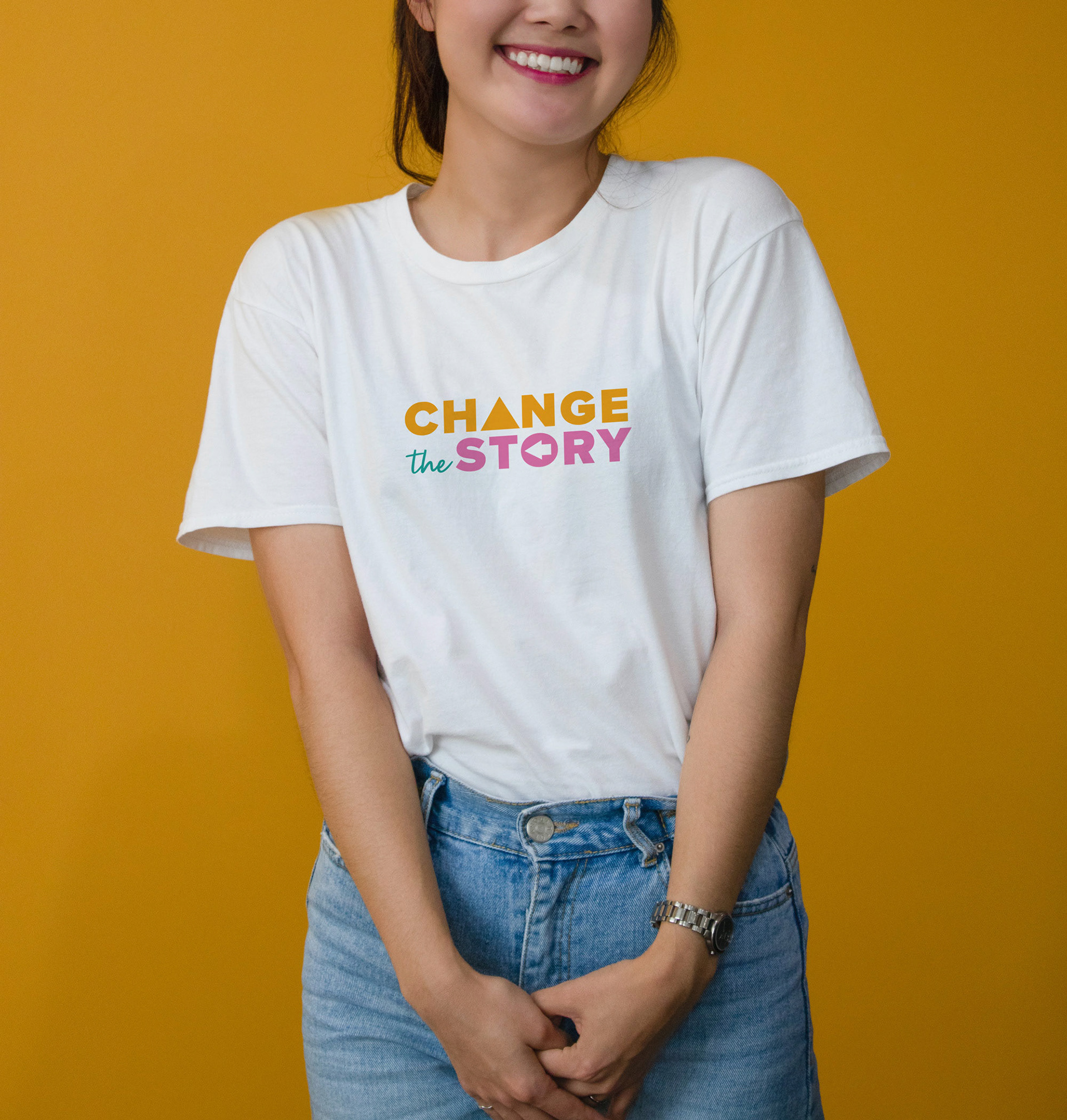 Brand presentation for Change the Story.