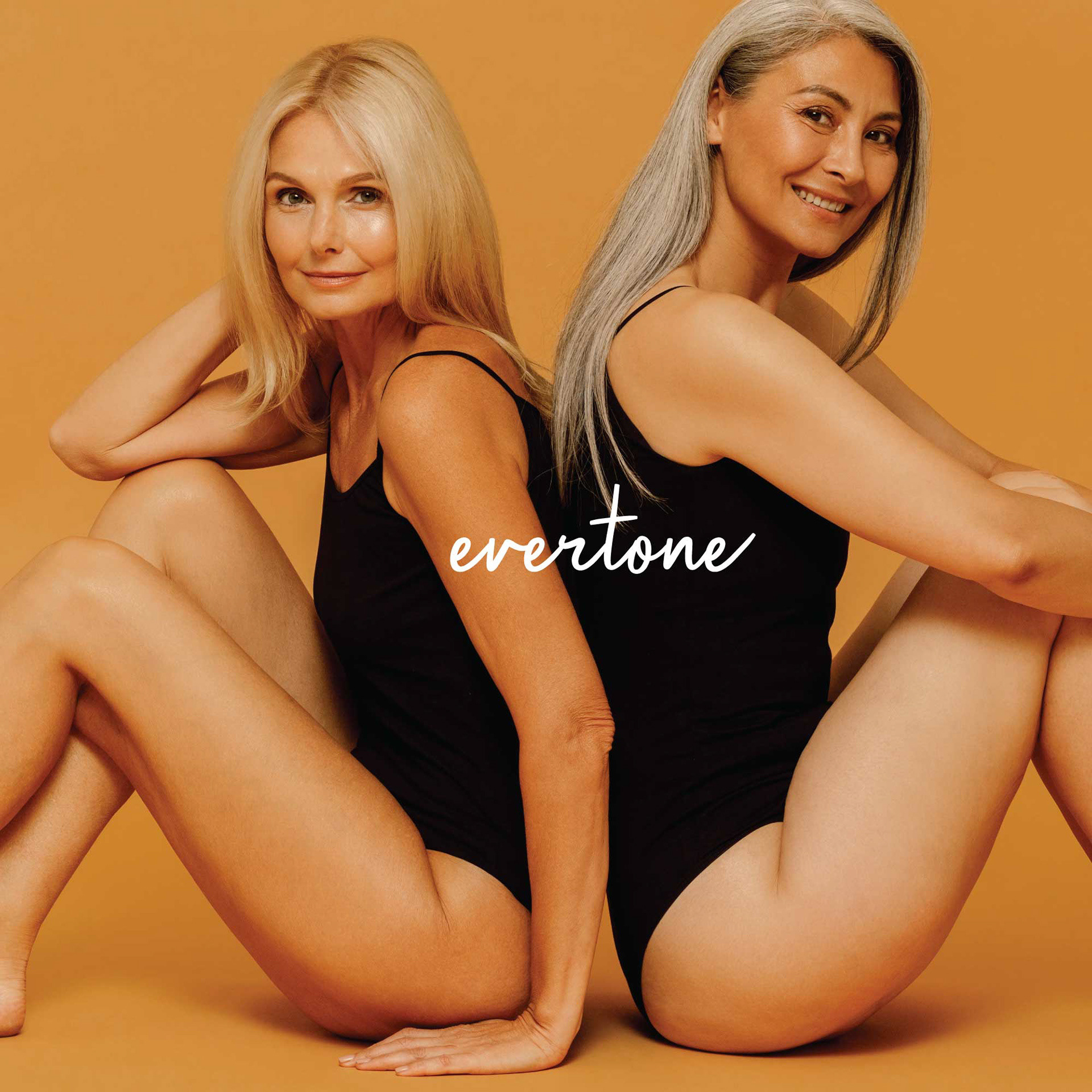 An evertone brand image pairing photography with a script wordmark.