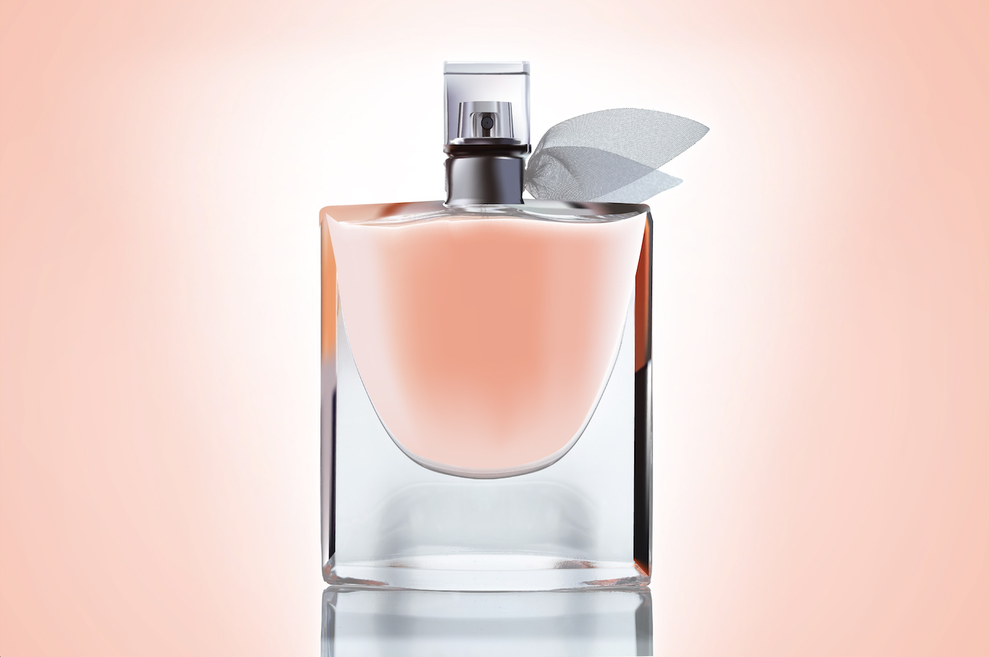 A photorealistic vector illustration of a Lancôme fragrance bottle.